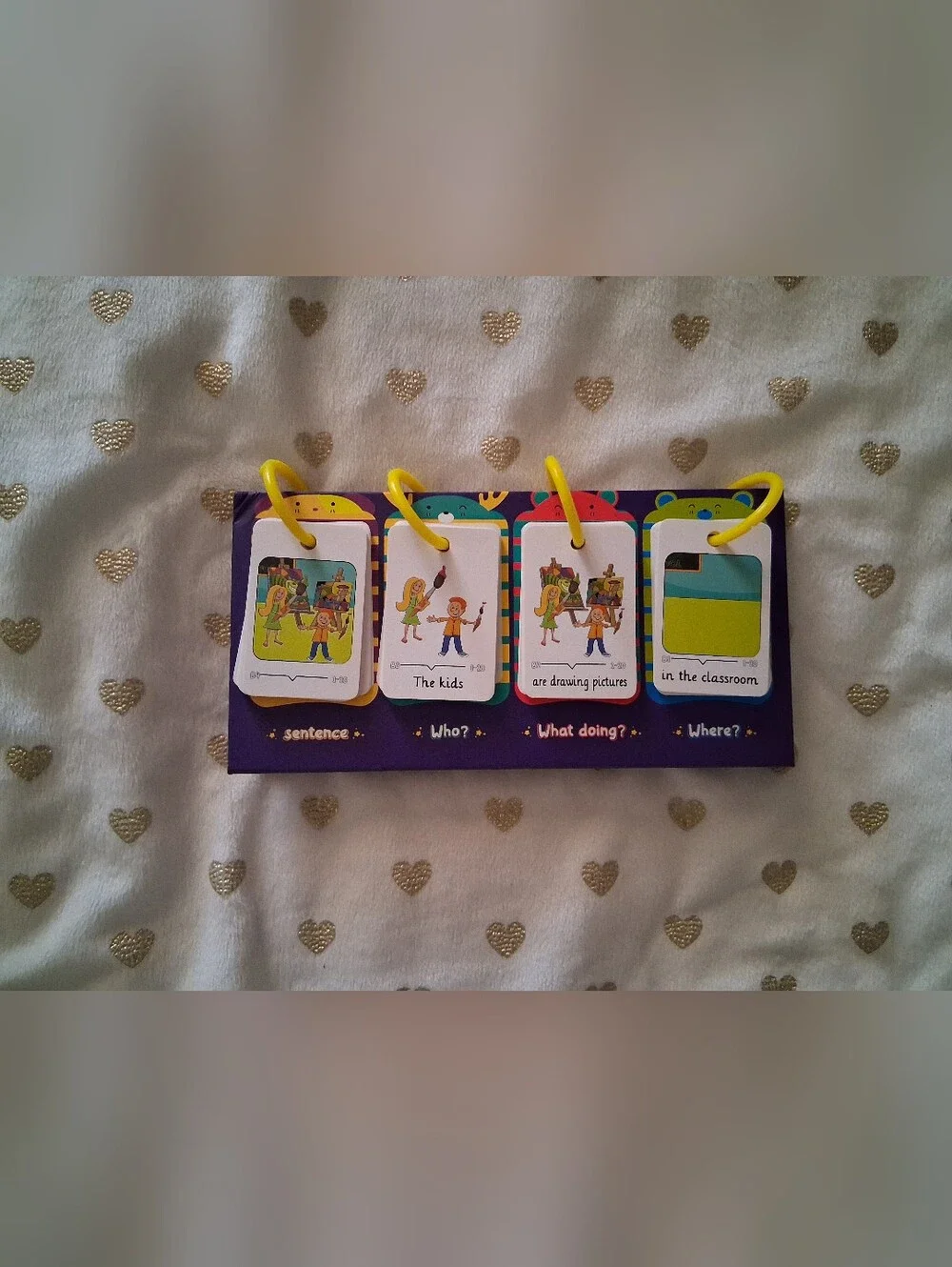 📚🎨 3/$15 Children's Educational Sentence Building Flip Chart Board